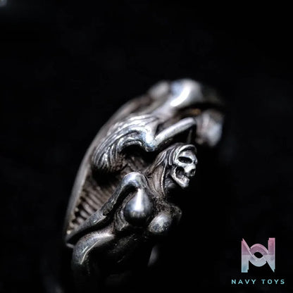 Raven Studio (silver jewelry) – Exclusive Design “A Dream” Pink Skull Ring Original
