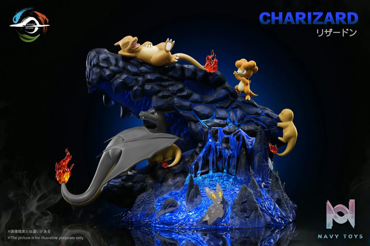 Nature Studio – Pokémon Charizard Family