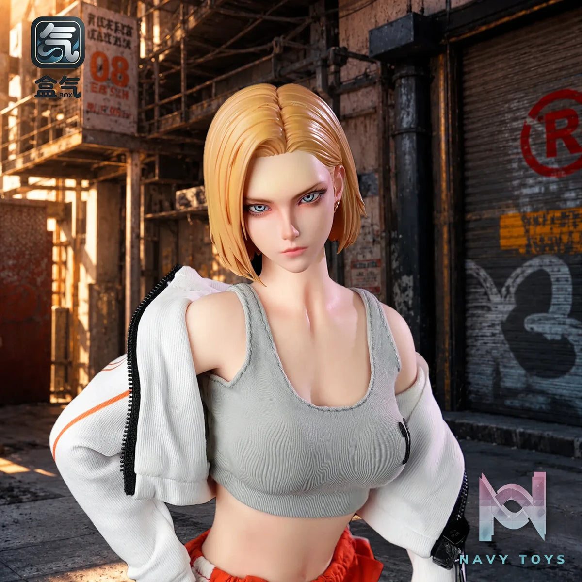 BoxQi Studio – 1/6 Android 18 Platinum Silicone Articulated Action Figure HQ03 Dragon Ball