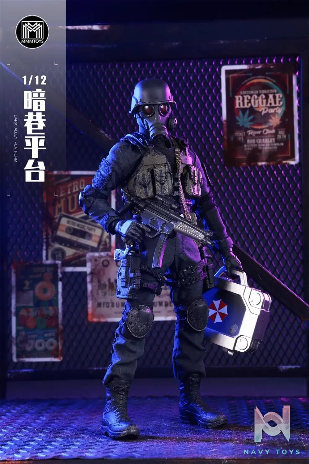 MMMTOYS – 1/12 Scale Diorama Dark Alley Platform M2511 (Licensed)