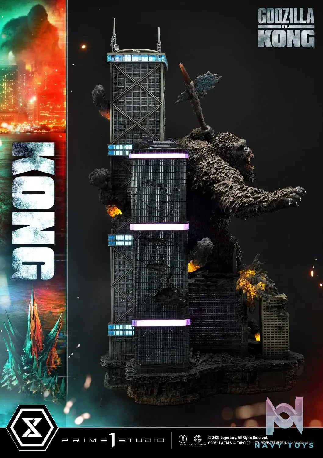 Prime 1 Studio – Ultimate Diorama Masterline Godzilla vs Kong Kong Final Battle UDMGVK-02 (Licensed)