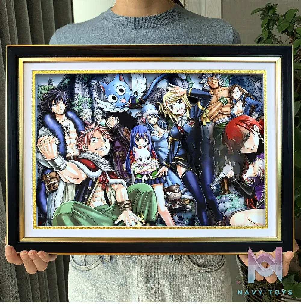 KALA HOME Studio – Fairy Tail Multiple Characters #01 3D Decorative Painting Fairy Tail