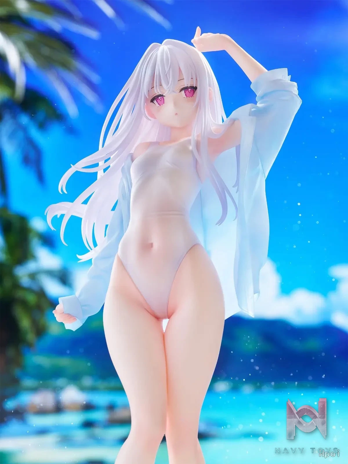 FURYU – TENITOL TALL MIGNON WORKS shiro Swimsuit ver. Figure (Licensed)