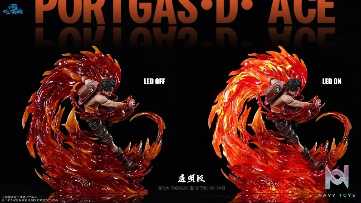 Po Lang Studio - One Piece Portgas D. Ace Dual Version resin statue Navy Toys anime figure