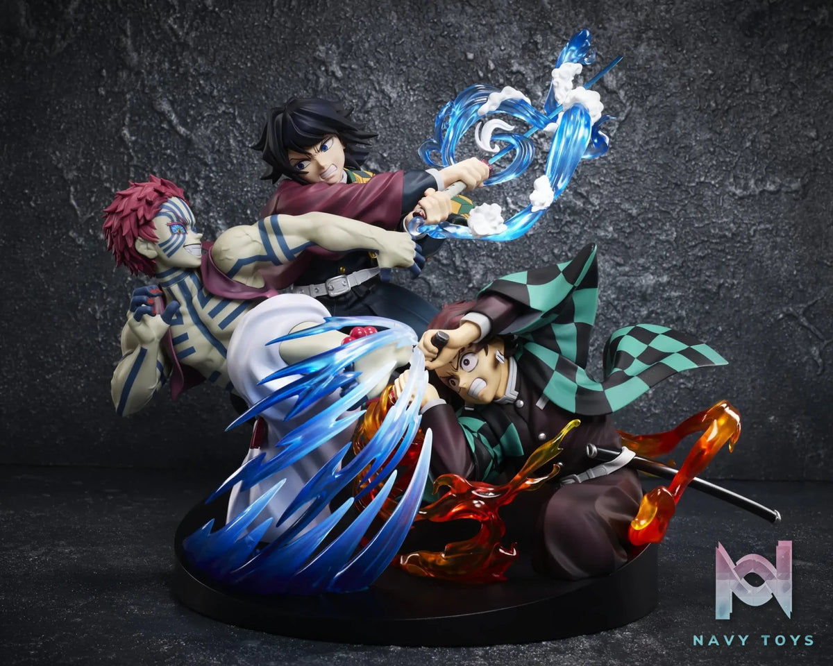 Aniplex – Demon Slayer: Kimetsu no Yaiba -Entering theInfinity Castle Decisive Battle- Kamado Tanjiro X Tomioka Giyu X Akaza Non Scale Figure (Licensed)