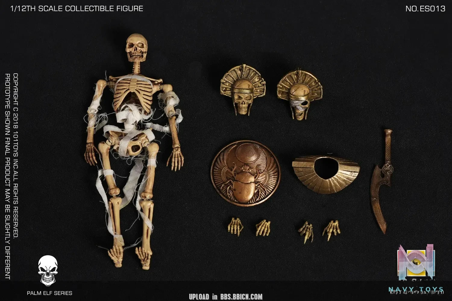 101Toys – Original PALM ELF SERIES- Skeleton Egyptian Mummy (Licensed)