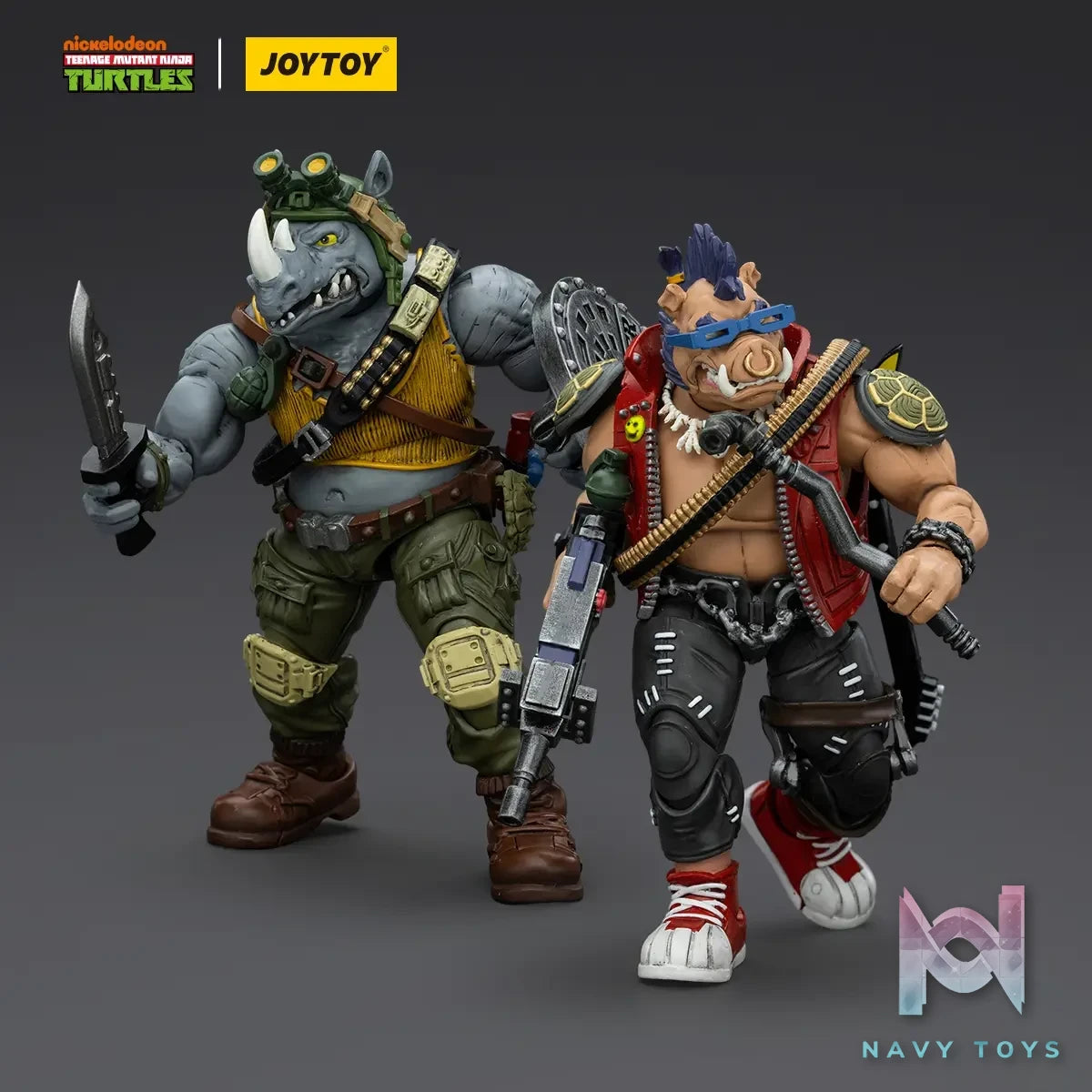 JOYTOY Studio – TMNT Beebop Rocksteady JT8476 JT8469 (Licensed)