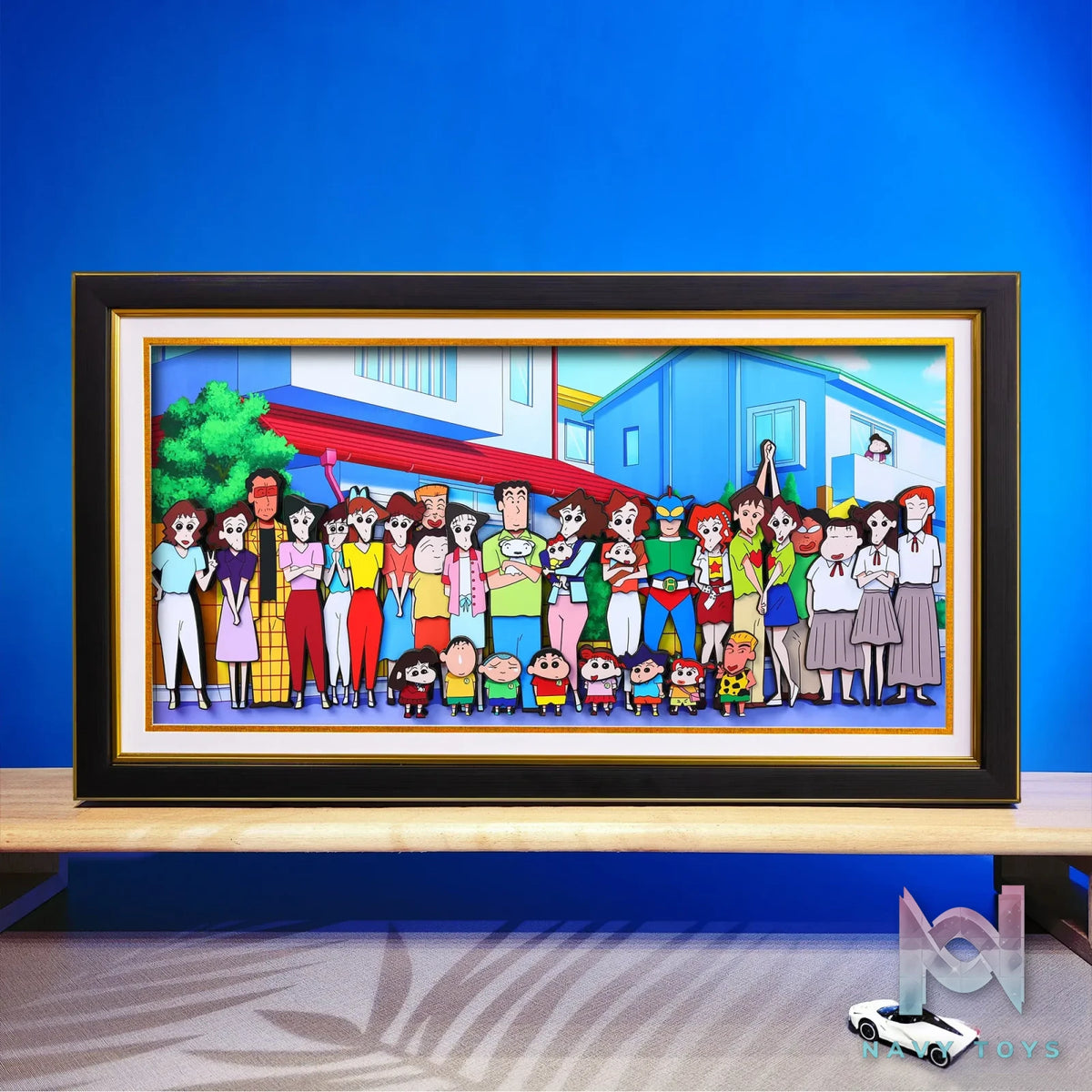 Yu Zhi Jiang Studio – Crayon Shin-chan Multiple Characters Series #2 3D Decorative Painting Crayon Shin-chan