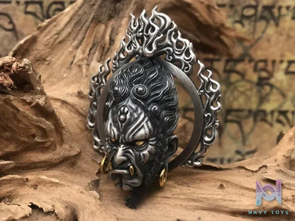 Shou Jiang Studio – Custom Original Design Fudo Myoo Men’s Pendant Original