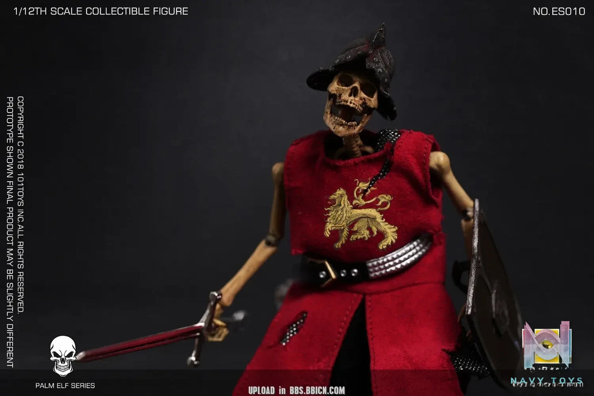 101Toys – Original 1/12 NO.ES010 PALM ELF SERIES- Skeleton Medieval Knight (Licensed)