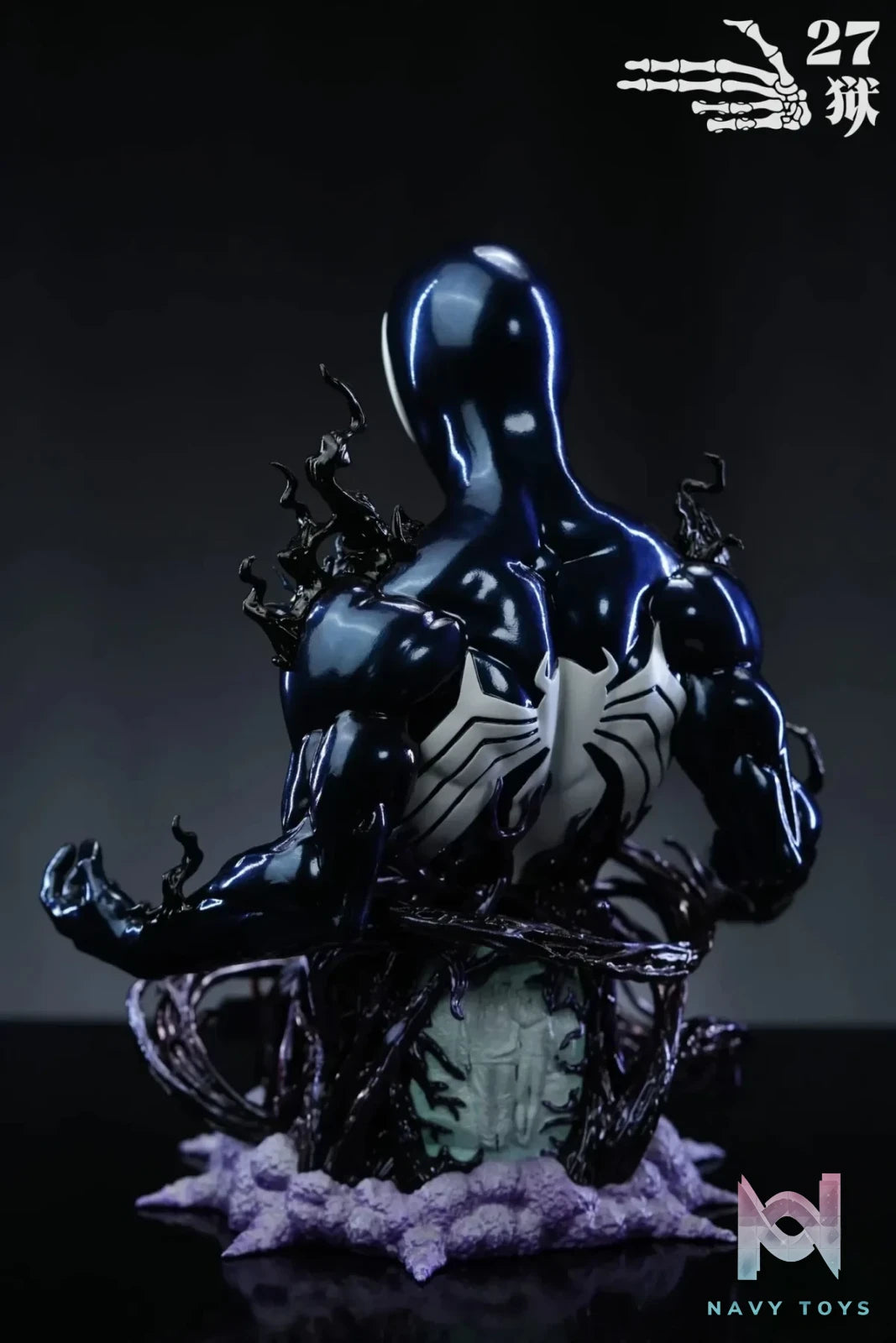 27abyss Studio - Marvel Spider - Man Bust Series 2 Symbiosis resin statue Navy Toys anime figure
