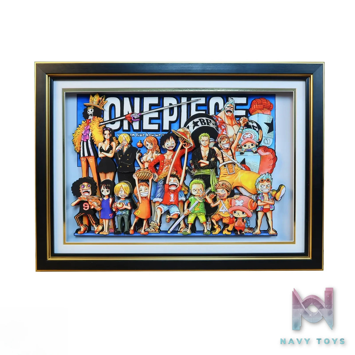 KALA HOME Studio – One Piece Multiple Characters #02 3D Decorative Painting One Piece