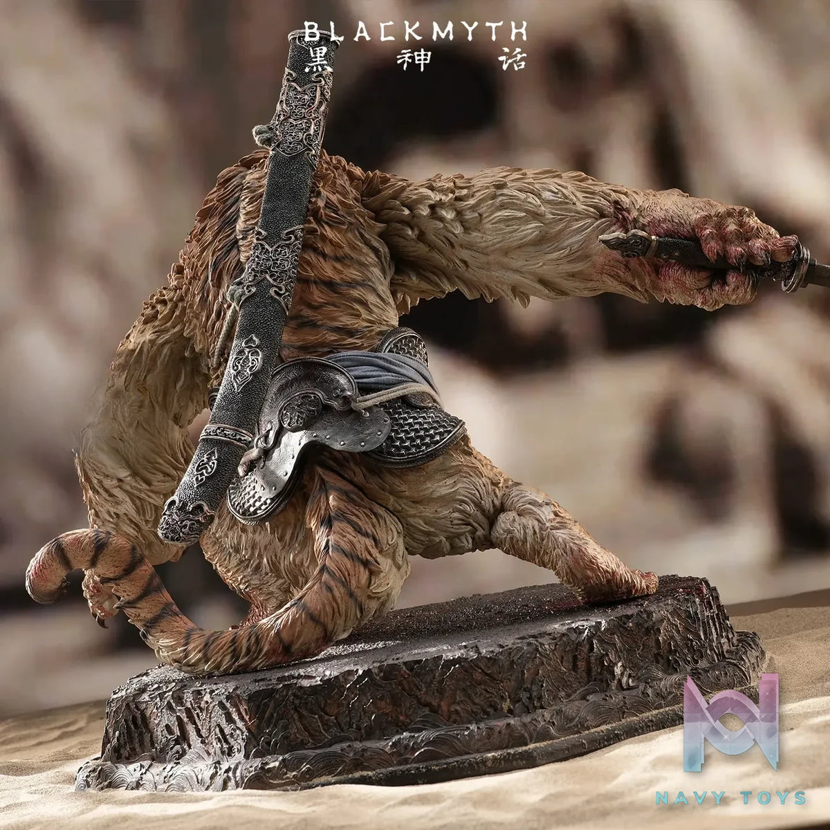 Game Science – Black Myth: Wukong 1/4 Scale Full-Body Statue Collectible Tiger Vanguard (Licensed)