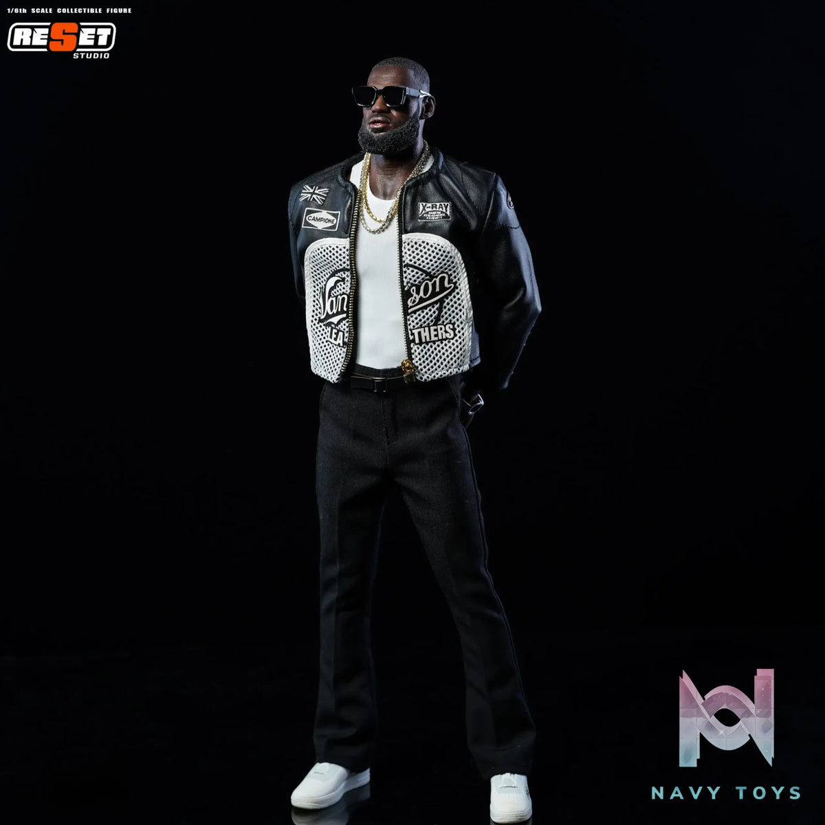ReSet Studio – 1/6 Leather Jacket LeBron James Articulated Figure Limited Edition NBA