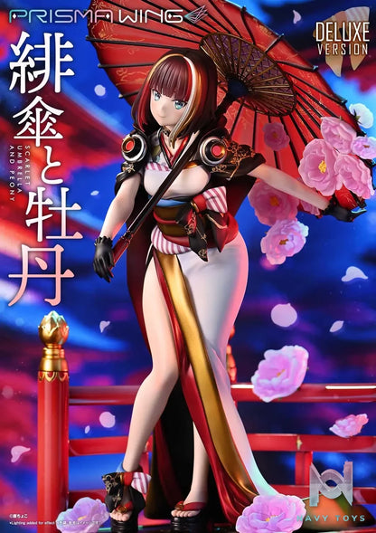 Prime 1 Studio & PRISMA WING Collection – fuzichoco original Illustration Scarlet Umbrella and Peony 1/7 Scale Pre-Painted Figure PWFZCC-01P PWFZCC-01PDX (Licensed)
