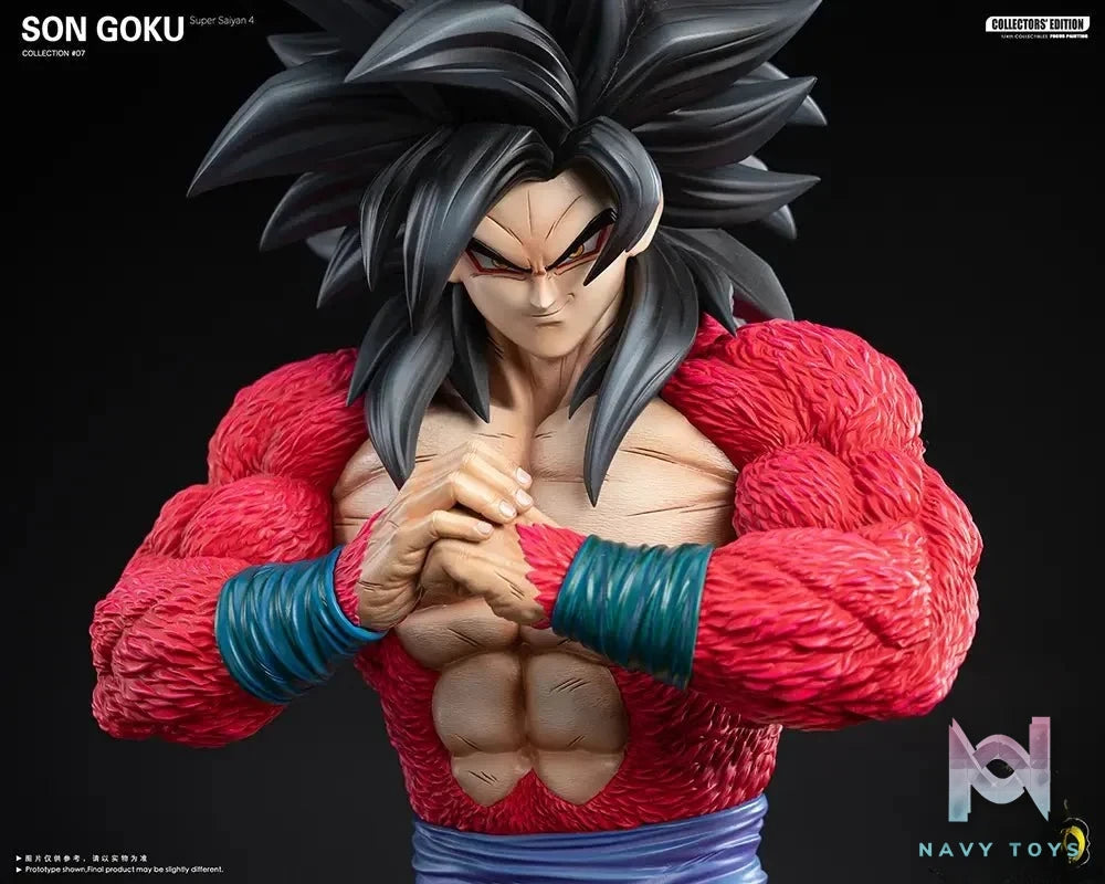 2% Studio - Dragon Ball Make a fist Super 4 Goku resin statue Navy Toys anime figure