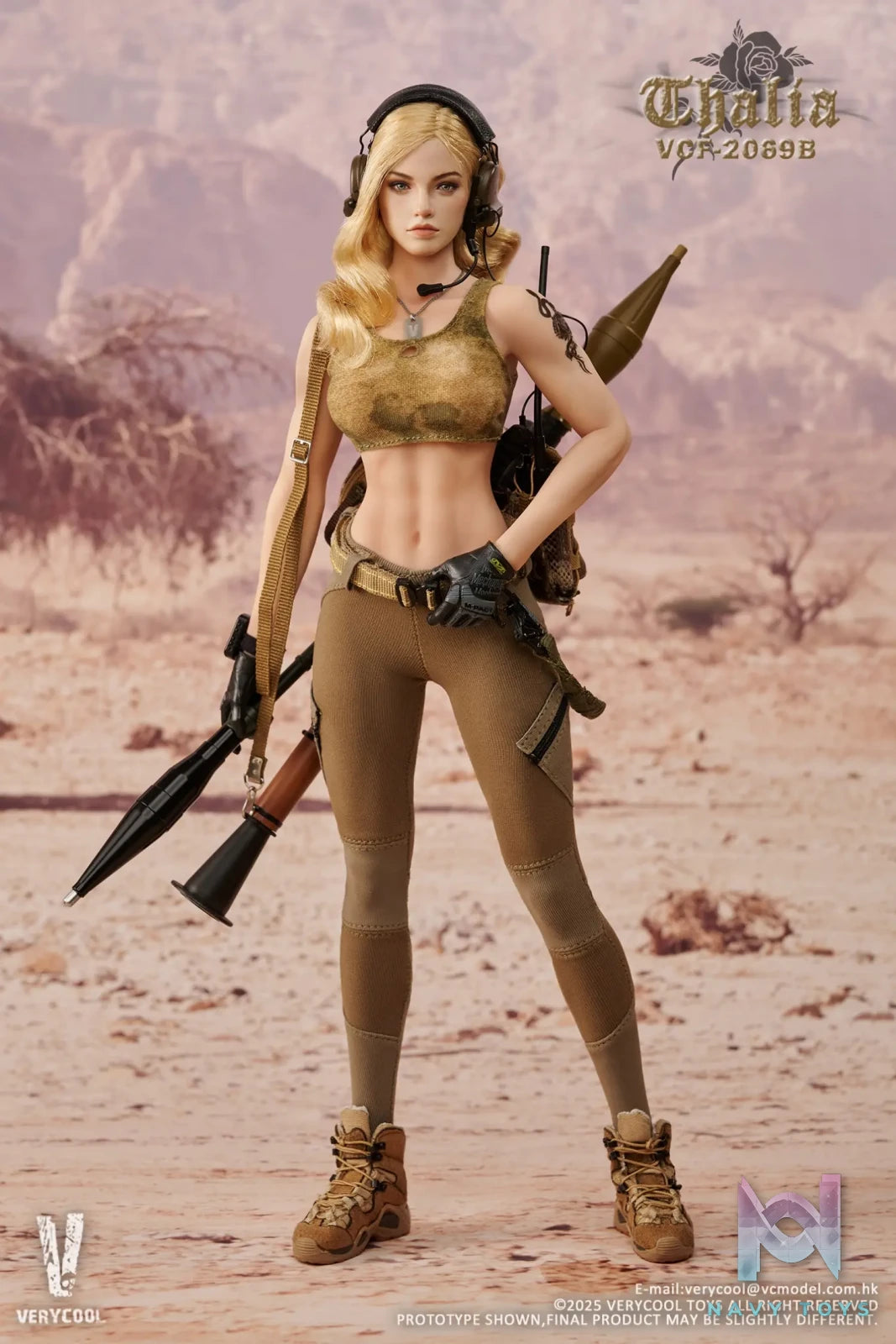 VERYCOOL – 1/6 Scale Action Figure VCF-2069 Desert female soldier -Thalia (Licensed)