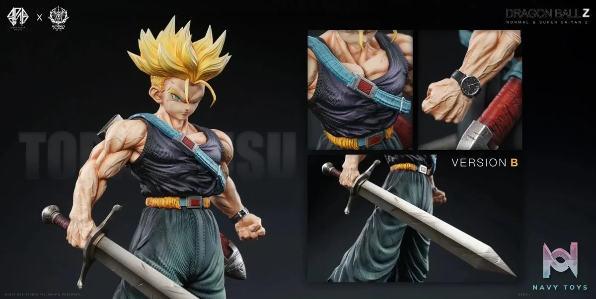 Space Realm Studio & Ember Ruins Studio - Dragon Ball Trunks resin statue Navy Toys anime figure