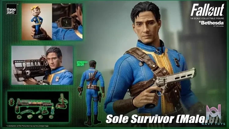Threezero Studio – Original Fallout Series Sole Survivor Male 3Z05410W0 (Licensed)