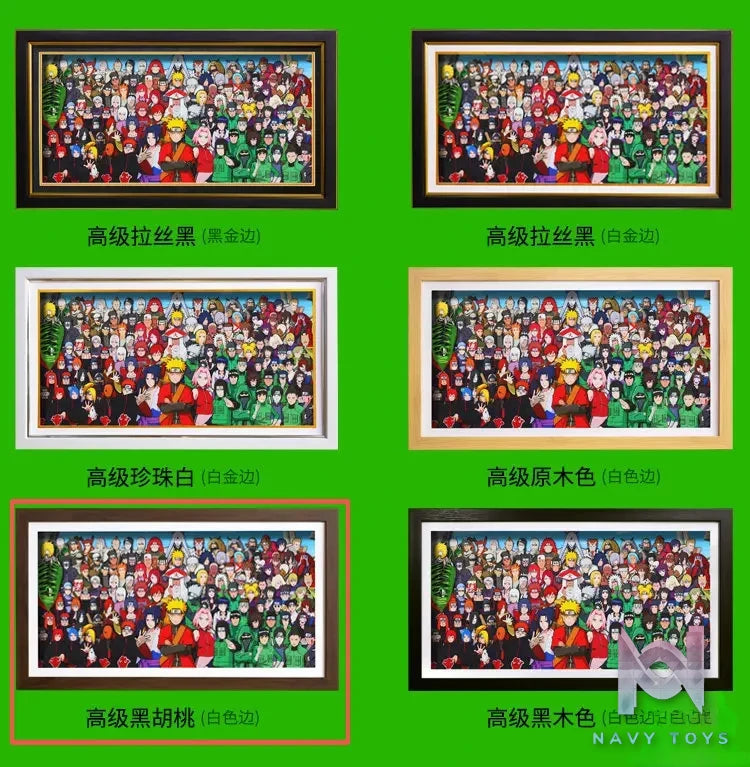 Yu Zhi Jiang Studio – Naruto Multiple Characters Series #1 3D Decorative Painting Naruto