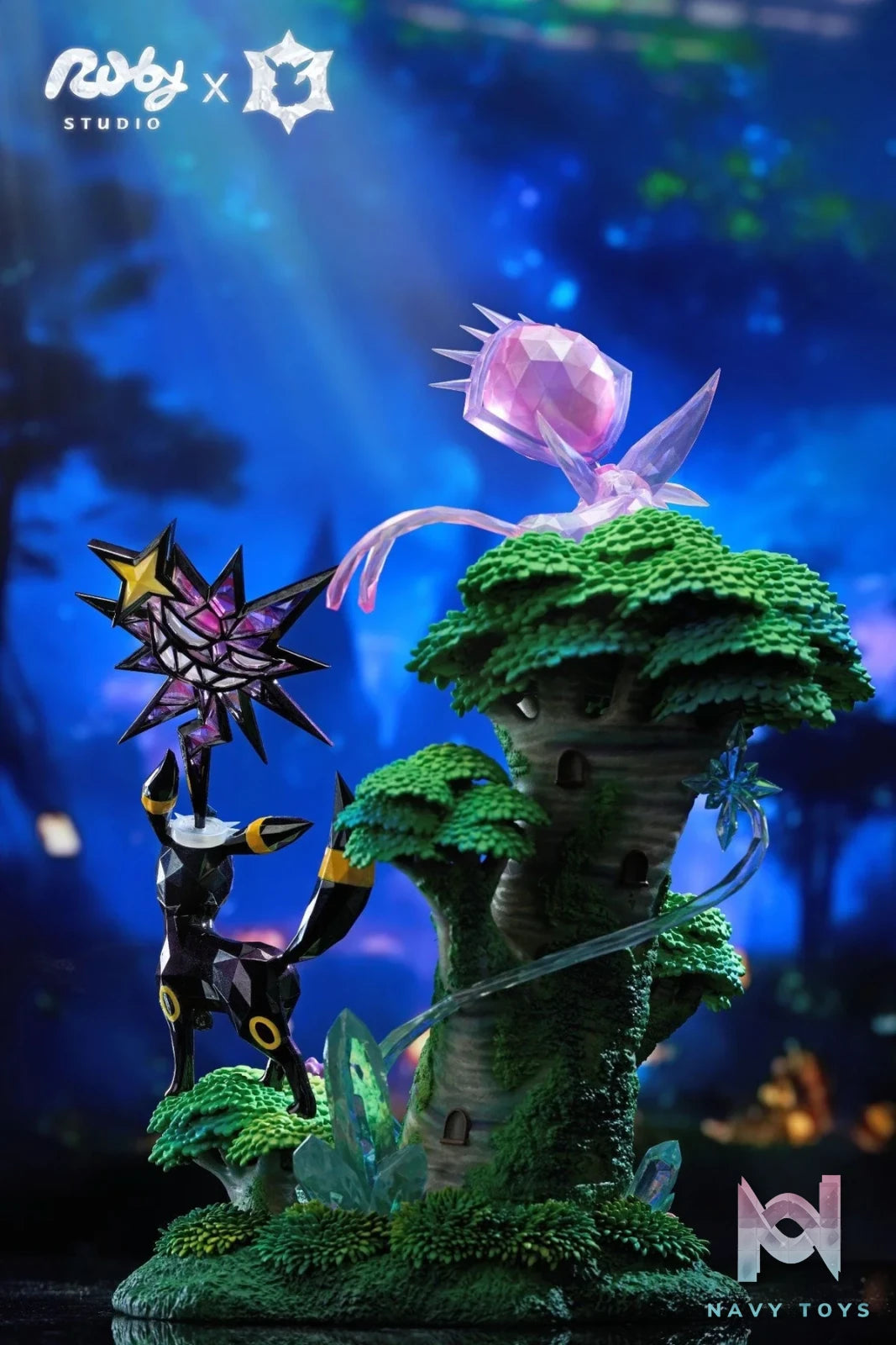Ruby Studio - Espeon & Umbreon - Pokemon resin statue Ruby Studio anime figure