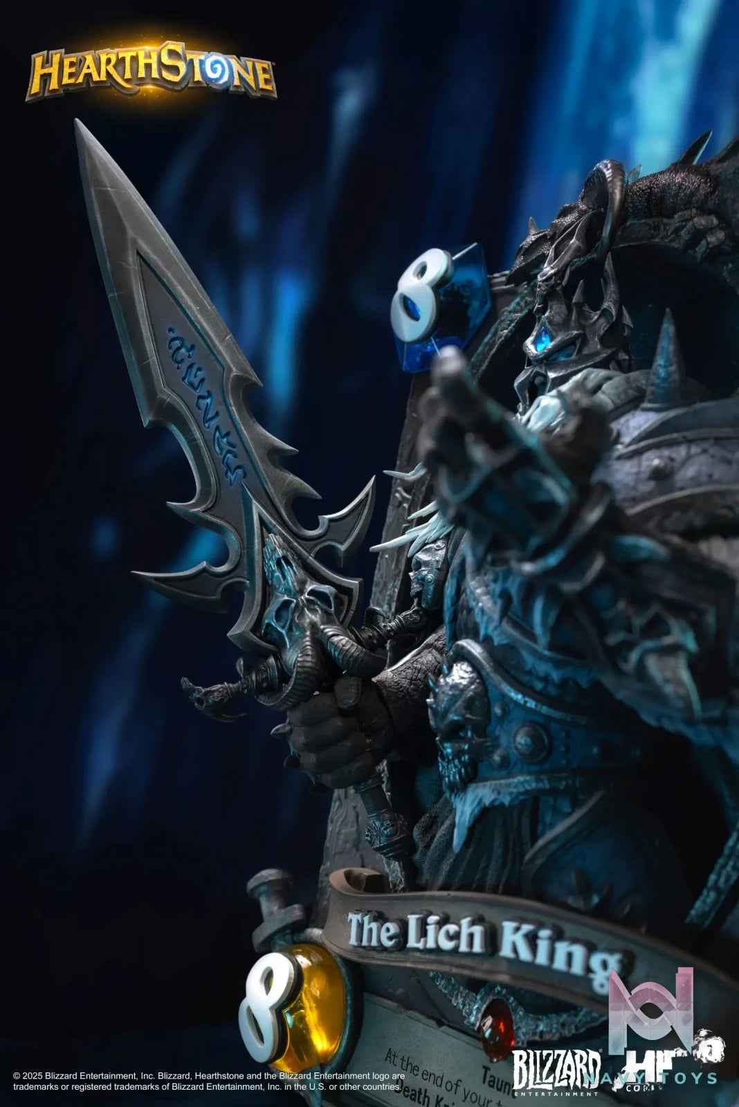 HEX Collectibles – Blizzard Official Licensed Hearthstone Lich King Card Art Statue HEXFRAME04 (Licensed)