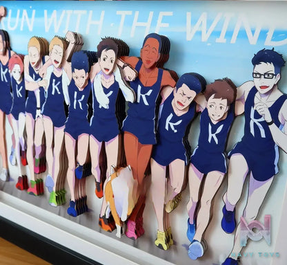 KALA HOME Studio – Run with the Wind Multiple Characters #02 3Decorative Painting Run with the Wind