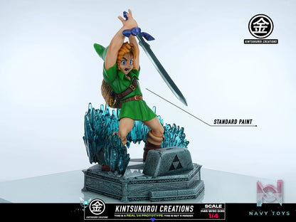 KINTSUKUROI CREATIONS Studio – The Legend of Zelda YOUNG LINK PULLING MASTER SWORD