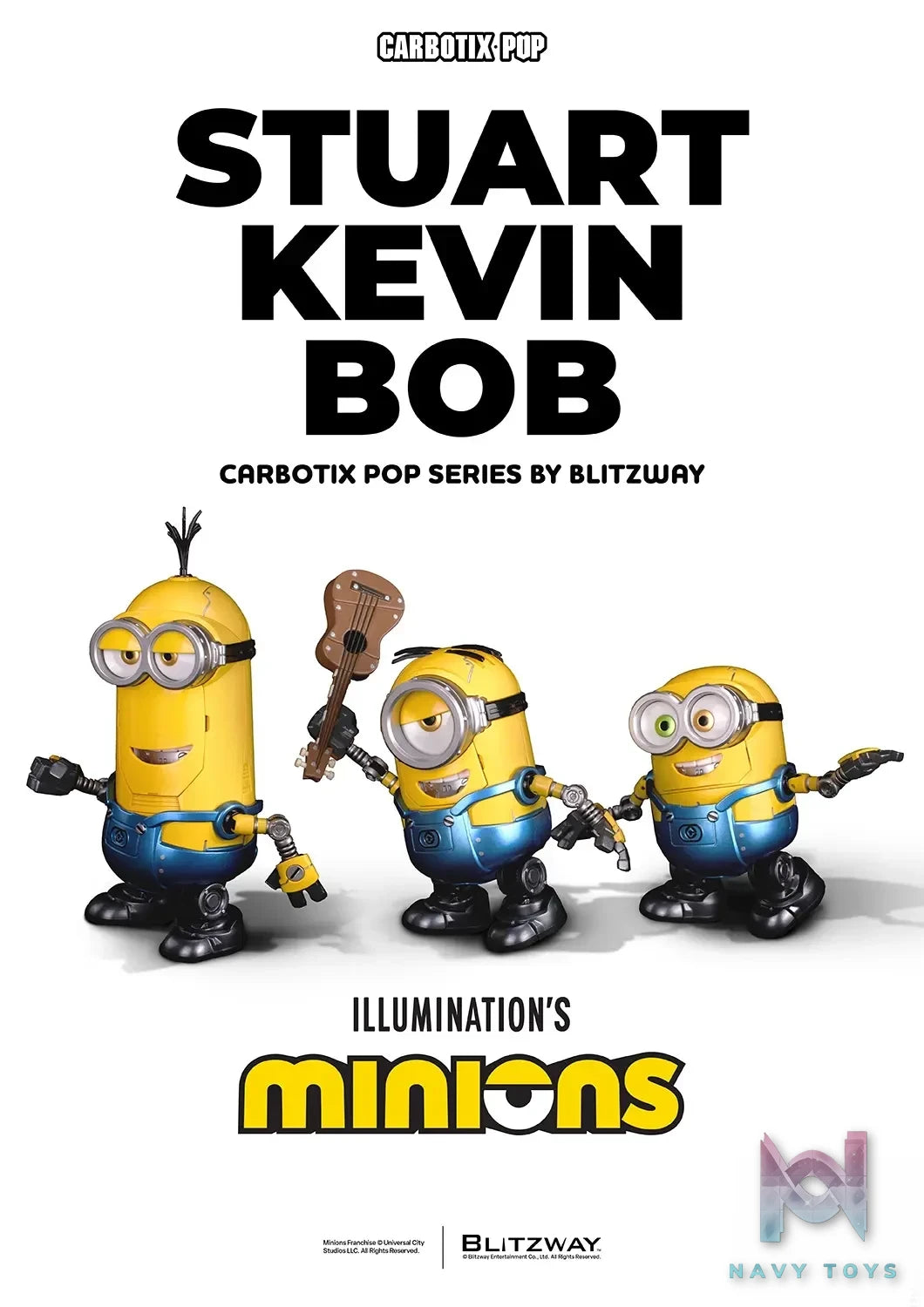 BLITZWAY – Carbotix Pop Minions BW-CA-11401 BW-CA-11402 BW-CA-11403 BW-CA-11404 (Licensed)