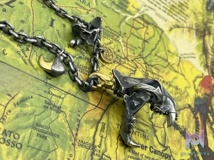Shou Jiang Studio – Original Design Realistic Tiger Skull Pendant Original