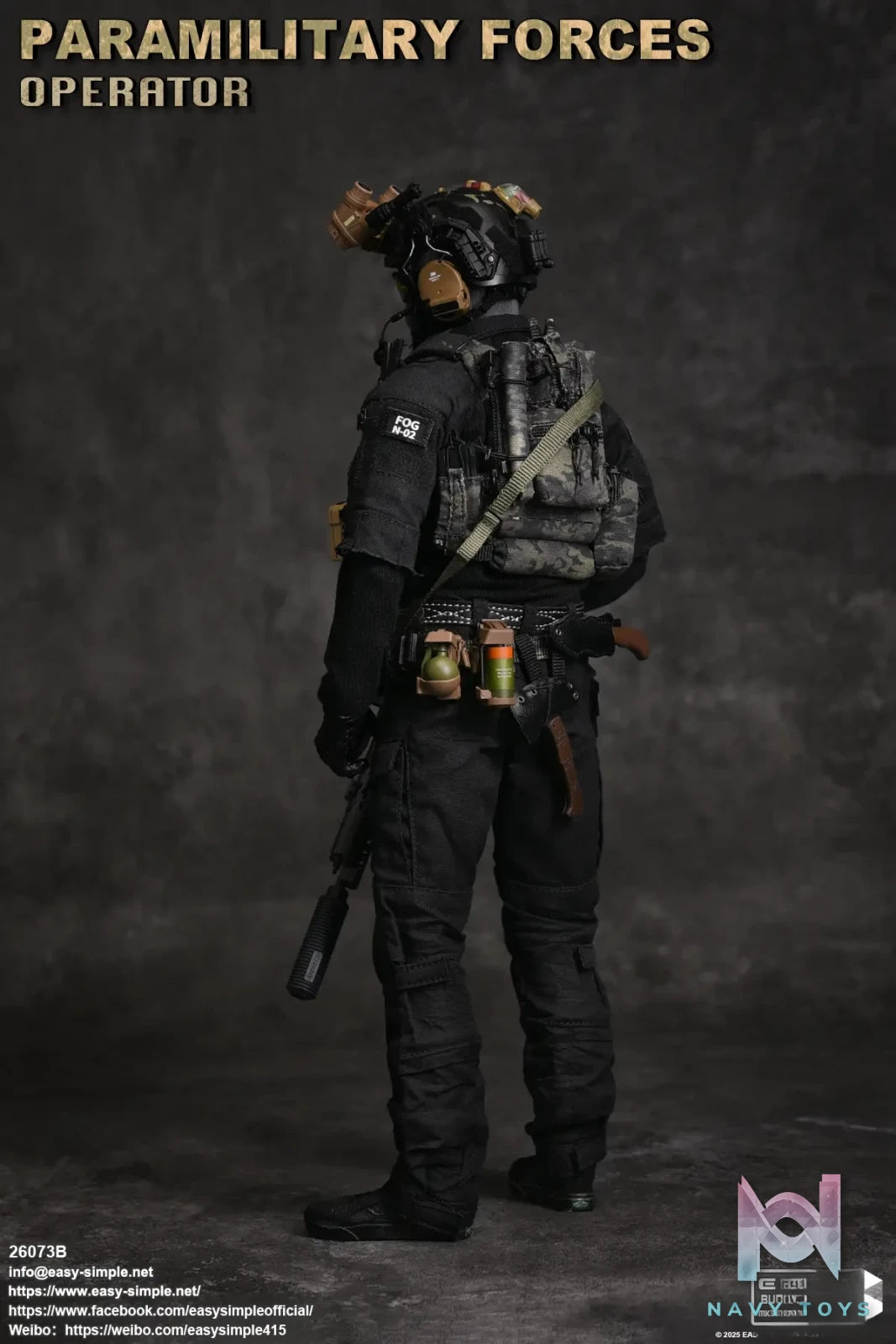 Easy Simple – Paramilitary Forces Operator Action Figure 26073A X 26073B (Licensed)