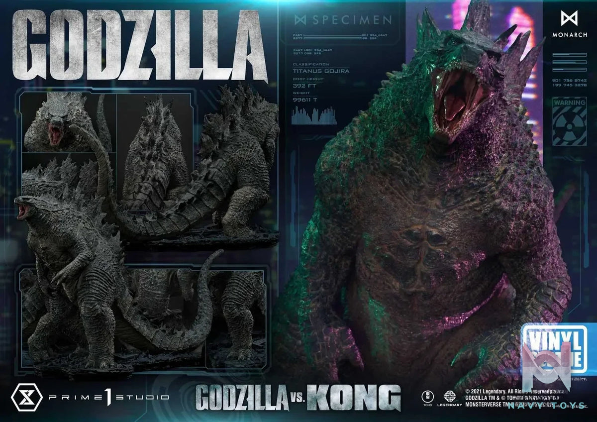 Prime 1 Studio – Ultimate Diorama Masterline Godzilla vs Kong Godzilla Vinyl Statue UDMGVK-04VS (Licensed)