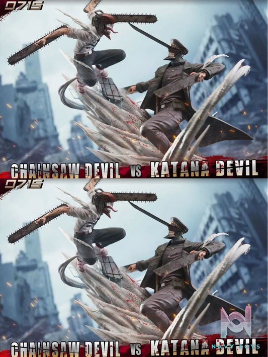 Denji vs Devil of the Knife - Chainsaw Man - 0715 Studio resin statue 0715 Studio anime figure