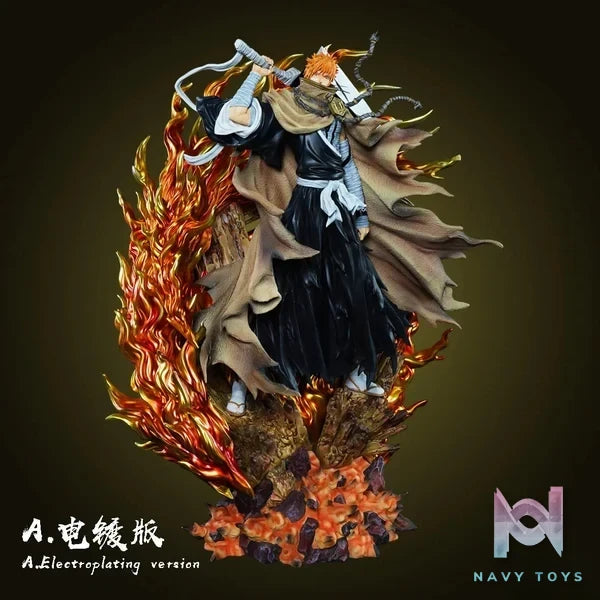 CHENG Studio - BLEACH Soul Society arc Ichigo Kurosaki resin statue Navy Toys anime figure