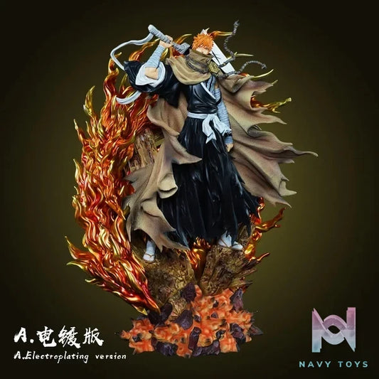 CHENG Studio - BLEACH Soul Society arc Ichigo Kurosaki resin statue Navy Toys anime figure
