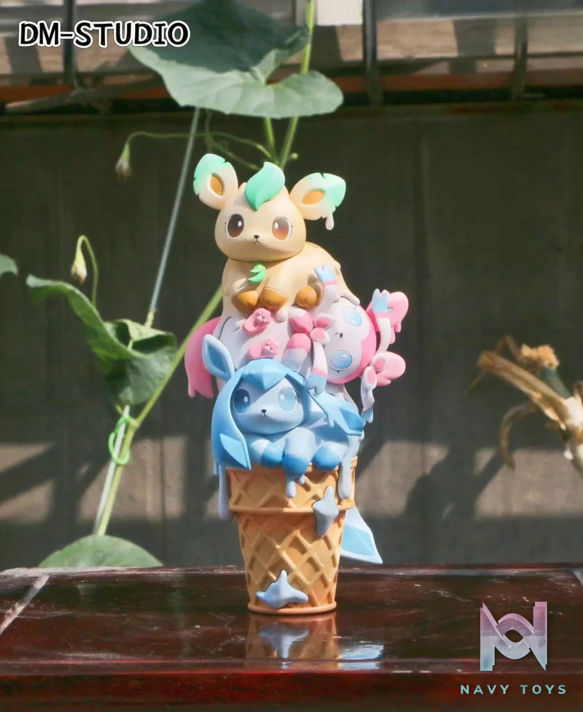 DM Studio – Pokémon Leafeon & Glaceon & Sylveon ice cream
