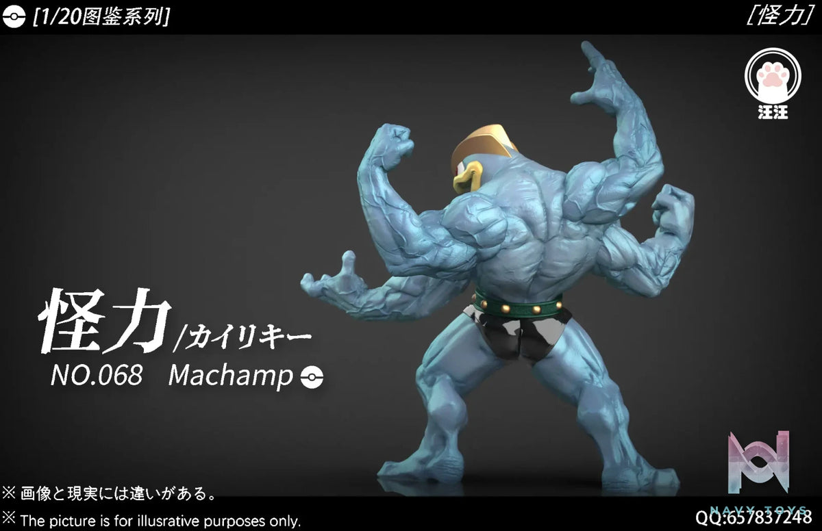 Wang Wang Studio – Pokémon Ring Boxing Champion Machamp 1/20 Pokédex