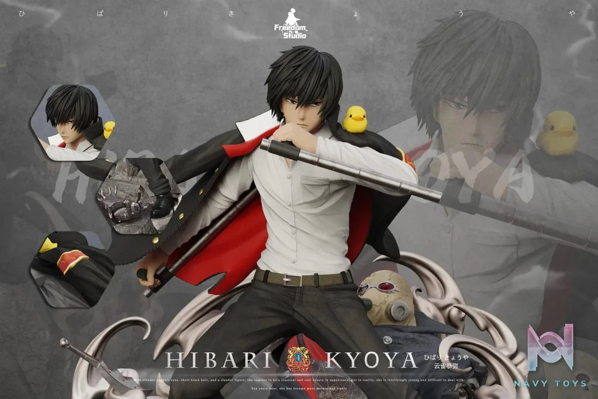 Freedom Studio - Katekyo Hitman Reborn 2 Kyoya Hibari resin statue Navy Toys anime figure
