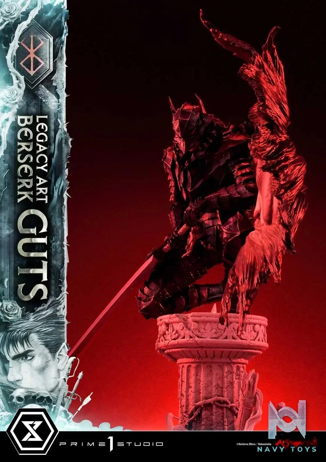Guts LABR-01 LABR-01S(Licensed) - Legacy Art Kentaro Miura Berserk - Prime 1 Studio resin statue Navy Toys anime figure