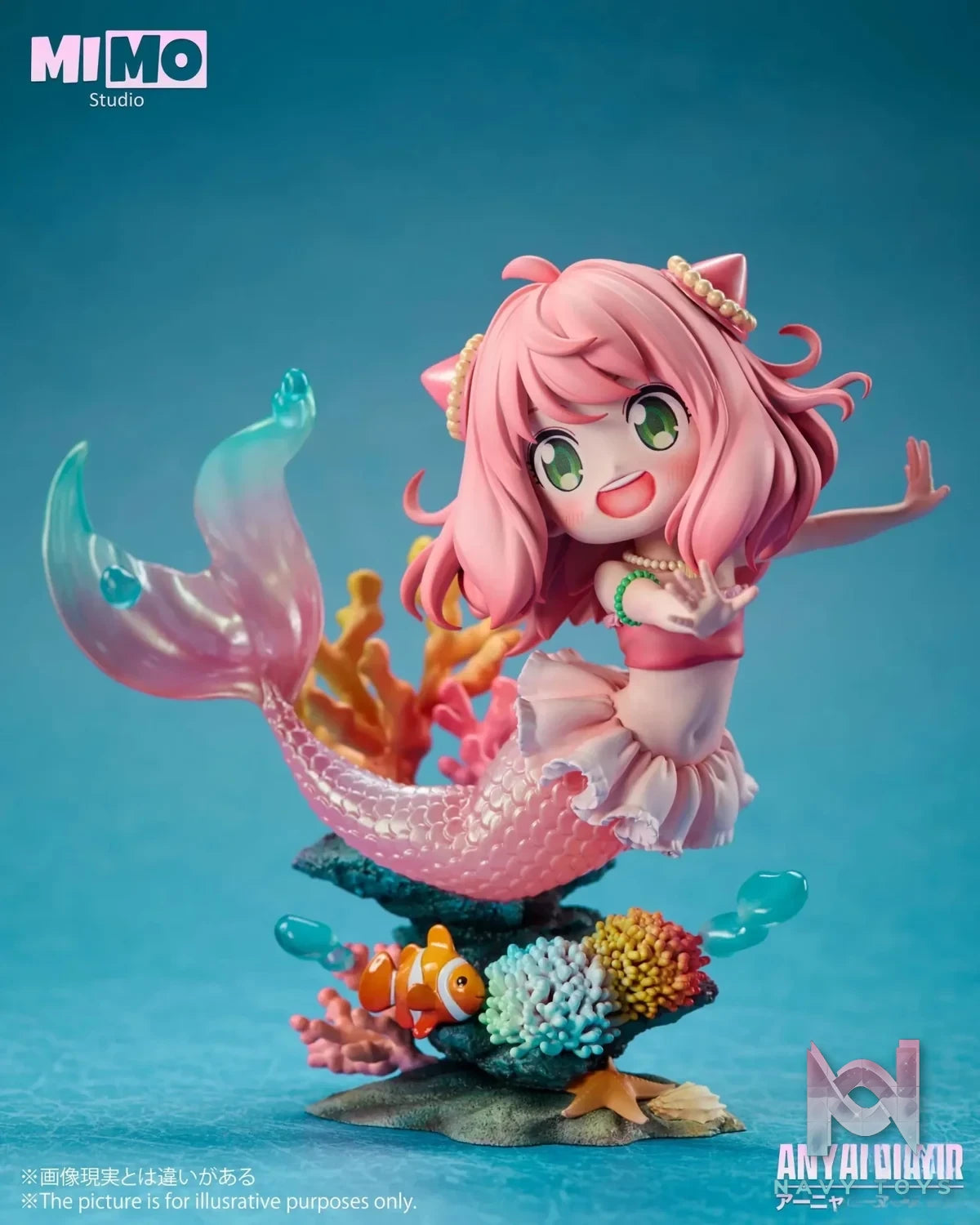 Mimo Studio - Spy x Family Mermaid Anya resin statue Navy Toys anime figure