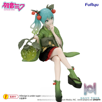 FURYU – Hatsune Miku Noodle Stopper Figure – Flower Fairy Winter Cherry Green Color ver. (Licensed)