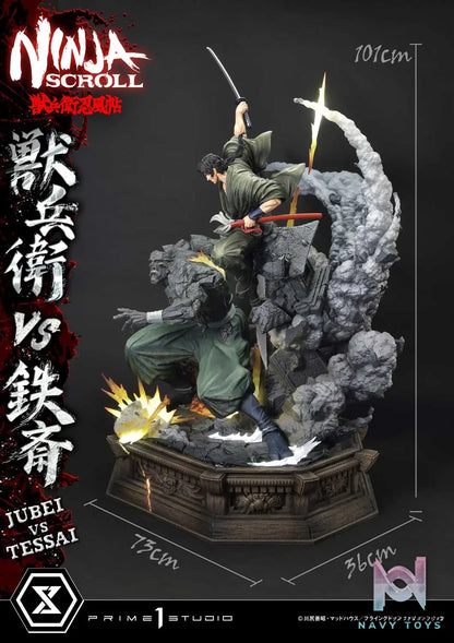 Prime 1 Studio – Ultimate Premium Masterline Ninja Scroll Jube versus Tessai UPMNS-01 UPMNS-01DX UPMNS-01DXS (Licensed)