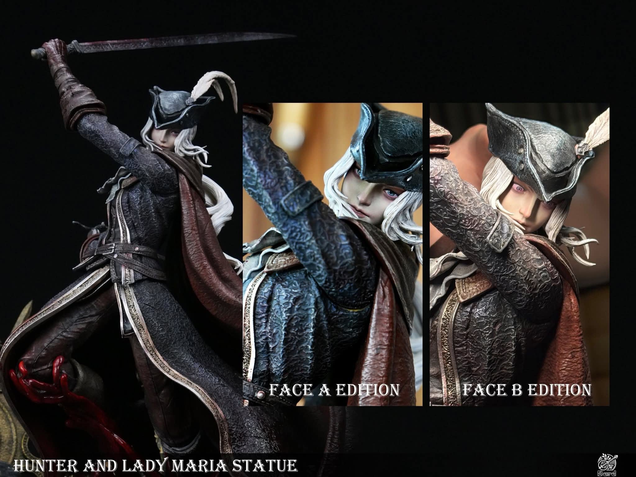 Lady Maria vs Hunter resin statue Bard studio anime figure