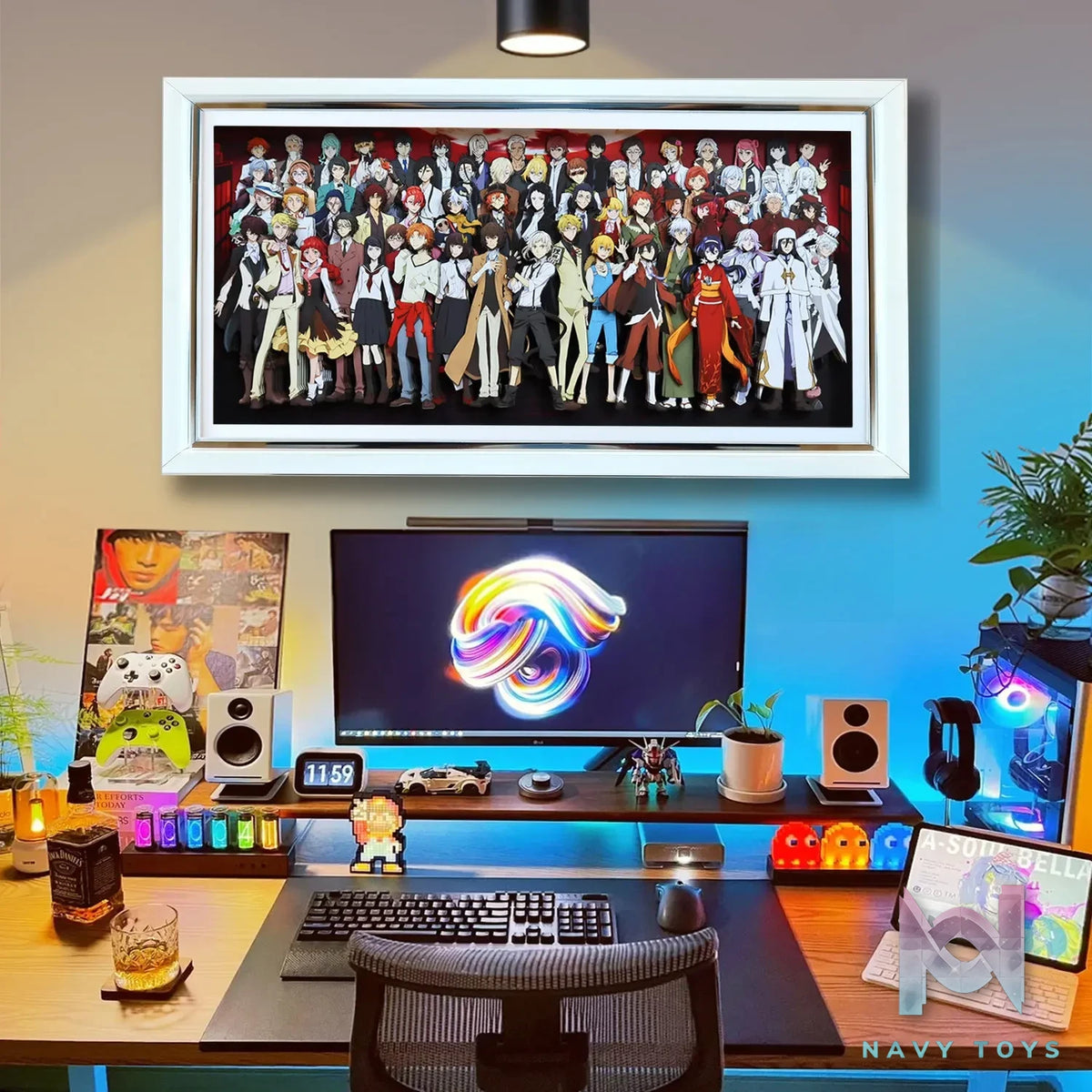 KALA HOME Studio – Bungo Stray Dogs Multiple Characters #03 3D Decorative Painting Bungo Stray Dogs
