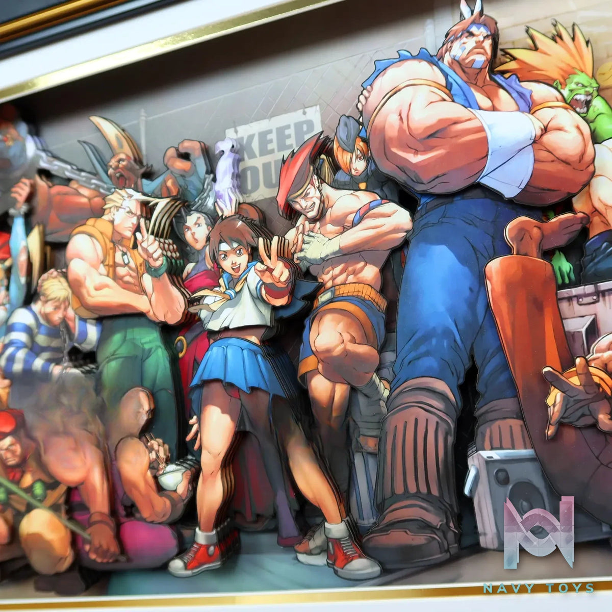 KALA HOME Studio – Street Fighter Multiple Characters #01 3D Decorative Painting Street Fighter