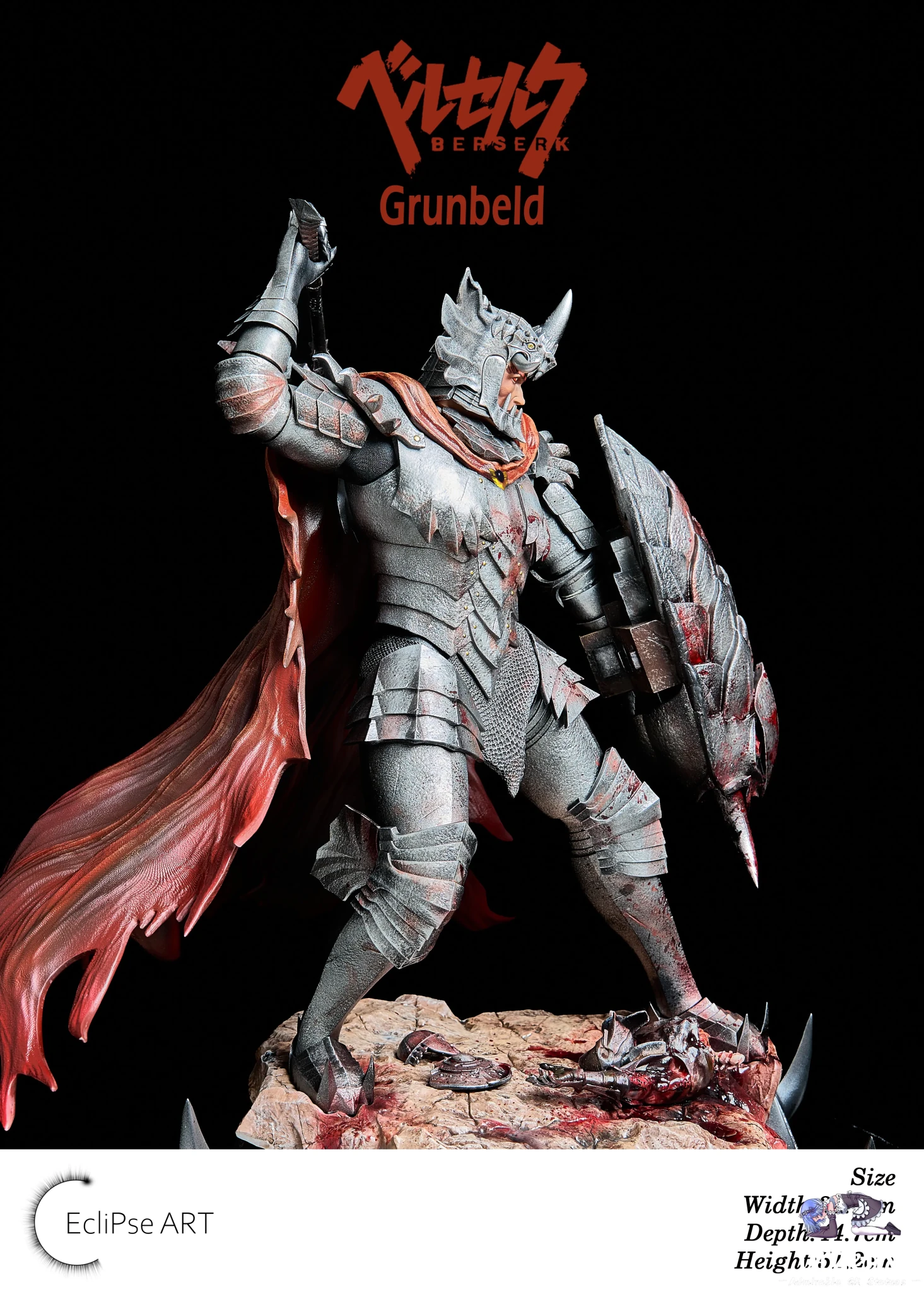 1/6 Scale Statue Series 1 Grunbeld - Berserk - EcliPse ART Studio resin statue Navy Toys anime figure