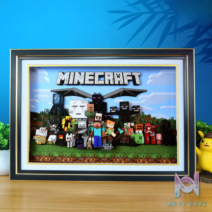 KALA HOME Studio – Minecraft Multiple Characters 3D Decorative Painting Minecraft