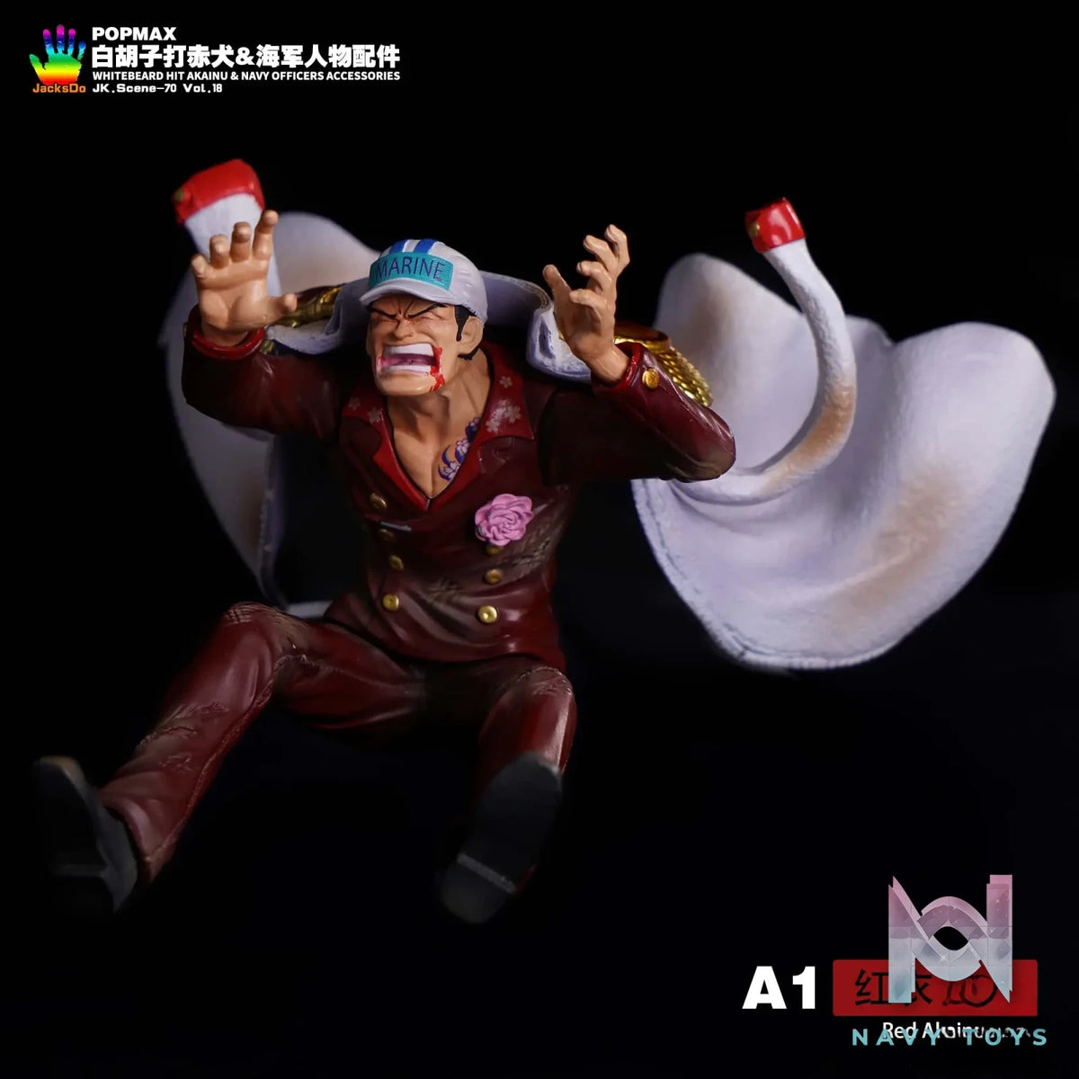 Jacksdo Studio – POPMAX Edward Newgate Akainu & Navy Officers Accessories (excluding figures)
