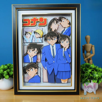 KALA HOME Studio – Shinichi Kudo X Ran Mouri 3D Decorative Painting Detective Conan