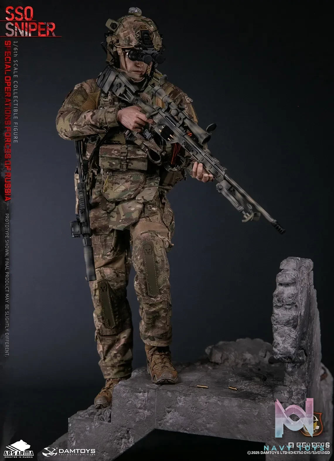 DAMTOYS – 1/6 Scale Russian Federation SSO Special Forces Sniper Item No. 78108 (Licensed)
